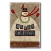 Courtside Market Happy Holidays Snowman Canvas Wall Art 1 Courtside Market Happy Holidays Snowman Canvas Wall Art -Home Decor Discount Store 4654779