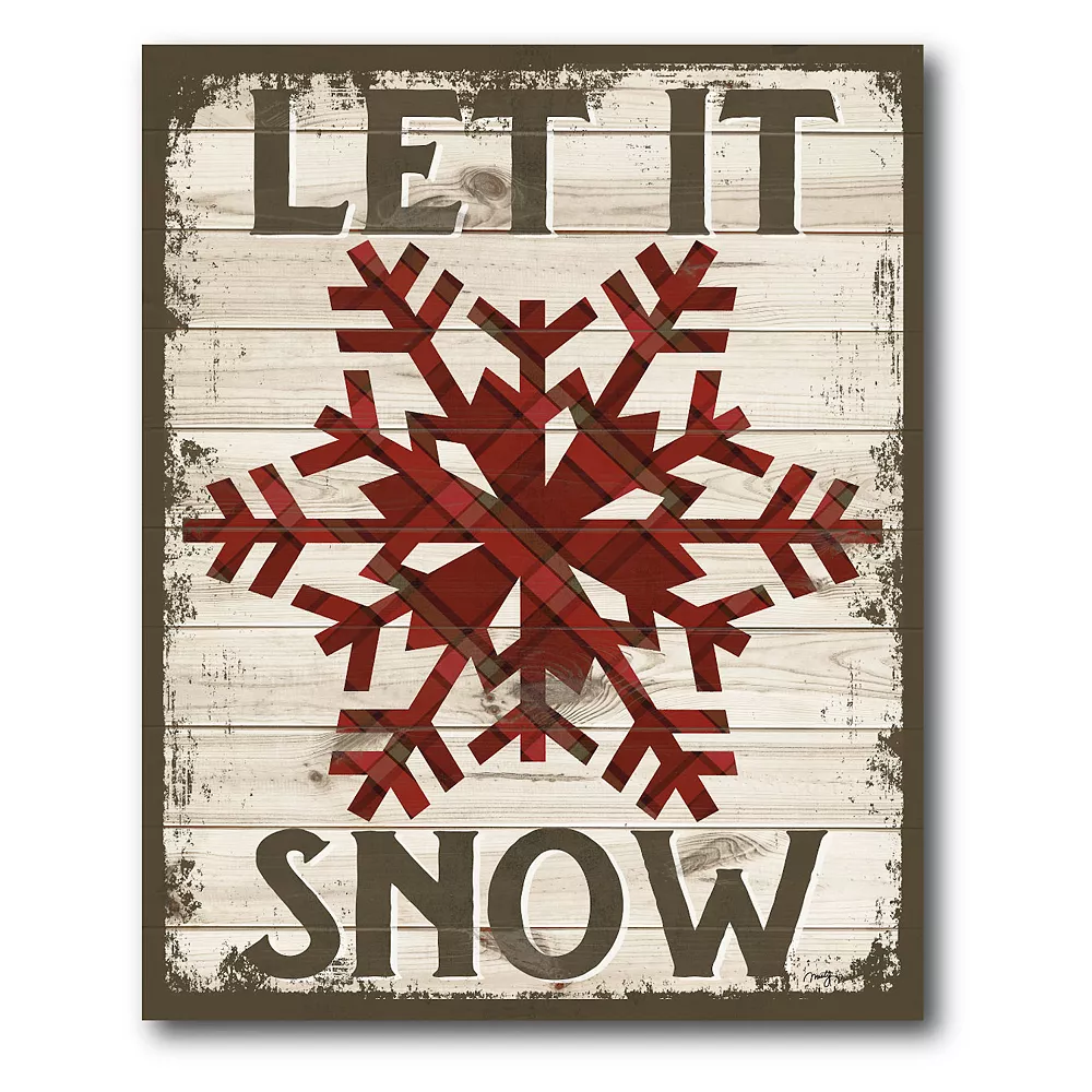 Courtside Market Plaid Snowflake Canvas Wall Art 3 Courtside Market Plaid Snowflake Canvas Wall Art
