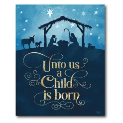 Courtside Market Christmas Starry Night Canvas Wall Art