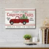 Courtside Market Truck With Christmas Trees Canvas Wall Decor -Home Decor Discount Store 4654826