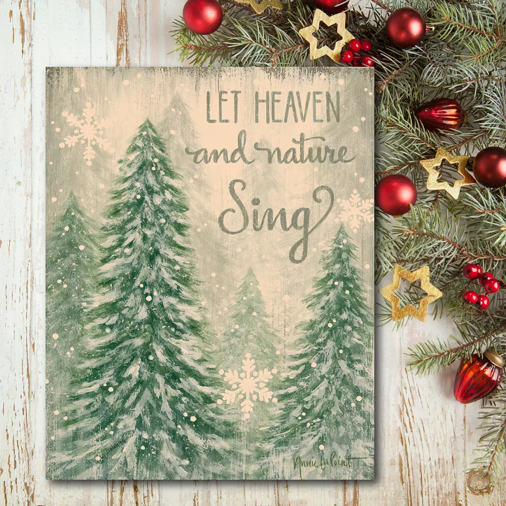 Courtside Market Let Heaven And Nature Sing Canvas Wall Decor 4 Courtside Market Let Heaven And Nature Sing Canvas Wall Decor - Image 2