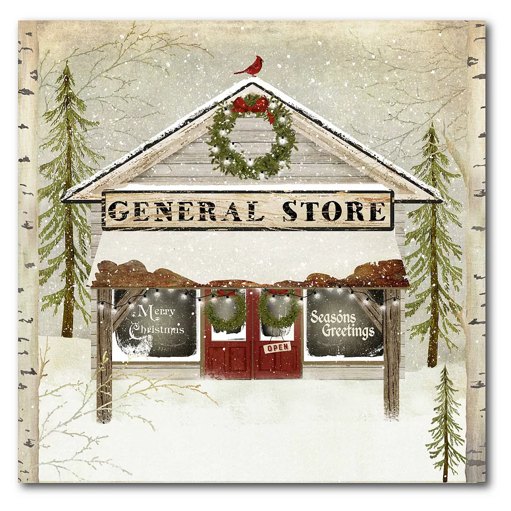 Courtside Market General Store Christmas Canvas Wall Art 3 Courtside Market General Store Christmas Canvas Wall Art
