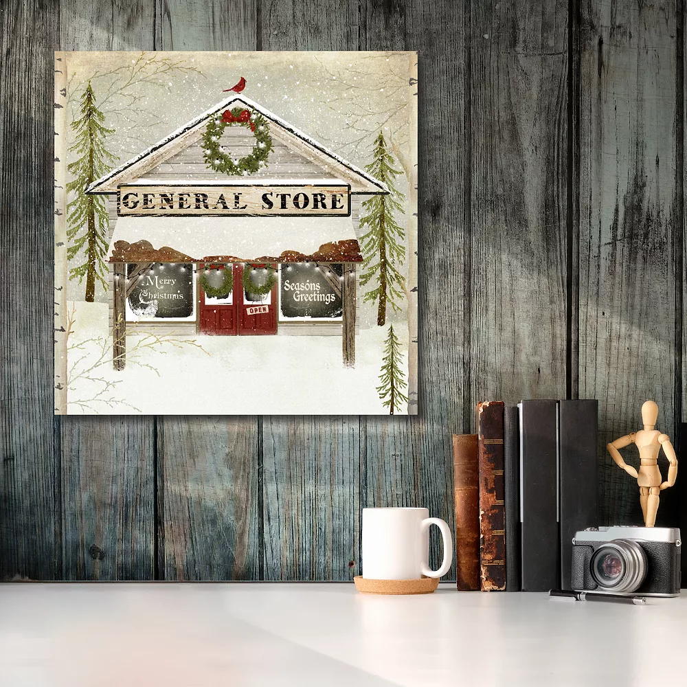 Courtside Market General Store Christmas Canvas Wall Art 4 Courtside Market General Store Christmas Canvas Wall Art - Image 2