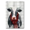 Courtside Market Yuletide Cow Canvas Wall Art 2 Courtside Market Yuletide Cow Canvas Wall Art -Home Decor Discount Store 4654875