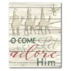 Courtside Market Come & Adore Him Christmas Canvas Wall Art -Home Decor Discount Store 4654912