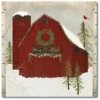 Courtside Market Snow Barn Canvas Wall Art -Home Decor Discount Store 4654915
