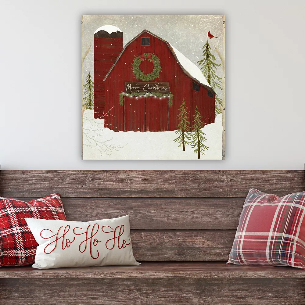 Courtside Market Snow Barn Canvas Wall Art 4 Courtside Market Snow Barn Canvas Wall Art - Image 2