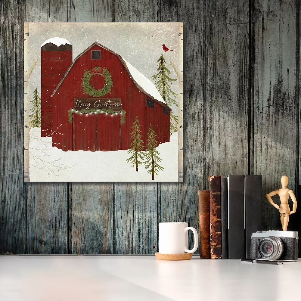 Courtside Market Snow Barn Canvas Wall Art 5 Courtside Market Snow Barn Canvas Wall Art - Image 3