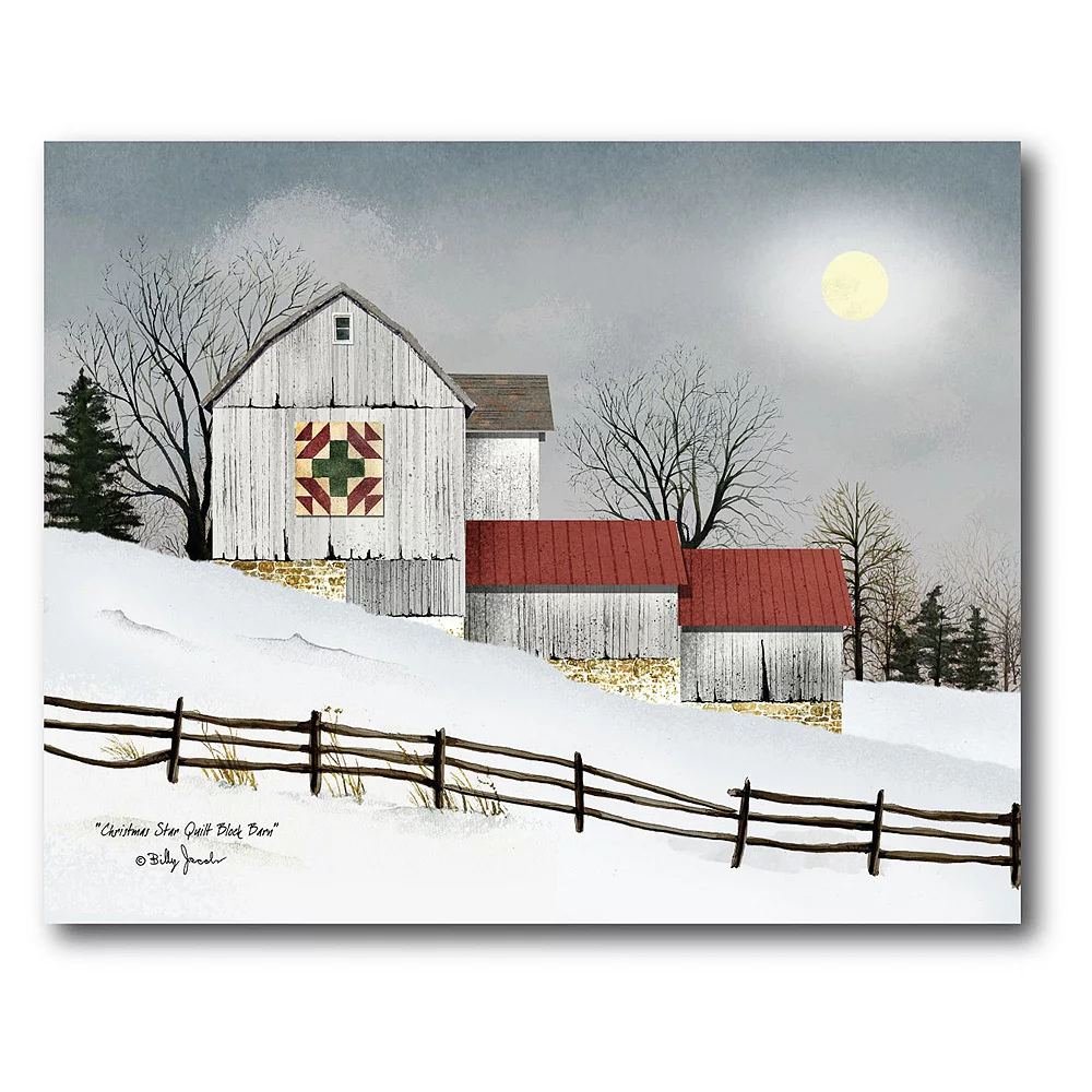 COURTSIDE MARKET Quilted Barn Canvas Wall Art 3 COURTSIDE MARKET Quilted Barn Canvas Wall Art