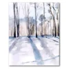 COURTSIDE MARKET Winter Woods Canvas Wall Art -Home Decor Discount Store 4664449