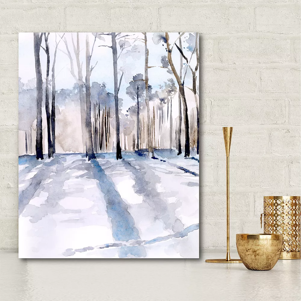 COURTSIDE MARKET Winter Woods Canvas Wall Art 4 COURTSIDE MARKET Winter Woods Canvas Wall Art - Image 2