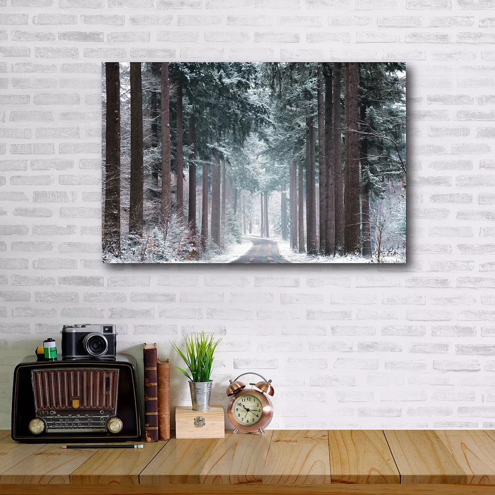 COURTSIDE MARKET Pines In Winter Dress Canvas Wall Art 4 COURTSIDE MARKET Pines In Winter Dress Canvas Wall Art - Image 2