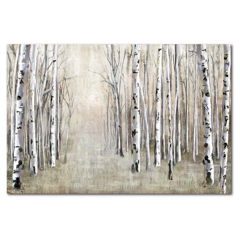 COURTSIDE MARKET Birch Tree Path Canvas Wall Art 3 COURTSIDE MARKET Birch Tree Path Canvas Wall Art