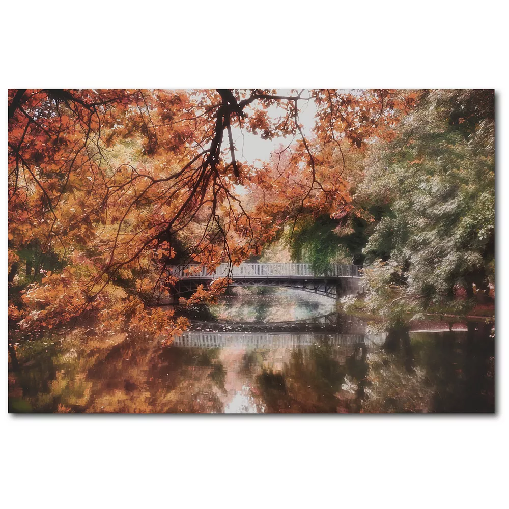 Courtside Market Autumn Bridge Canvas Wall Art 3 Courtside Market Autumn Bridge Canvas Wall Art