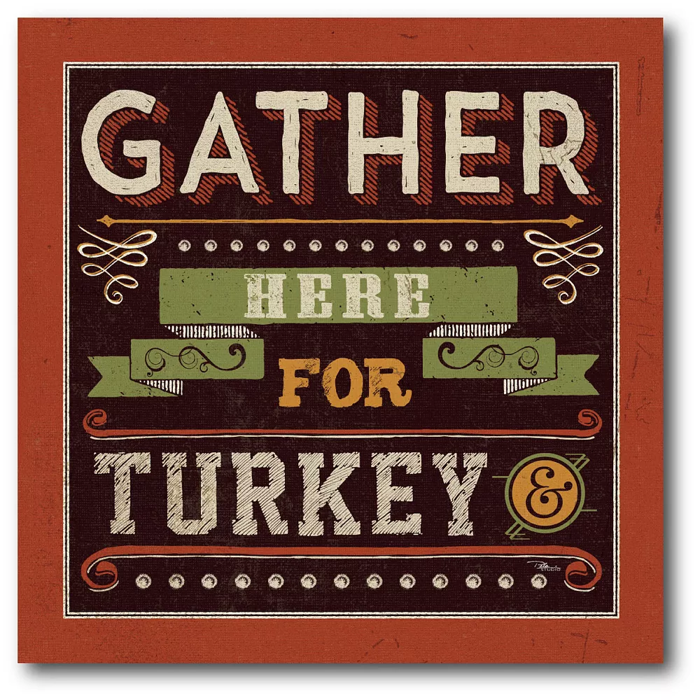 Courtside Market Give Thanks Turkey Canvas Wall Art 3 Courtside Market Give Thanks Turkey Canvas Wall Art