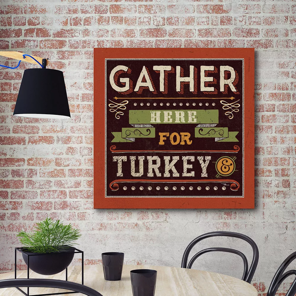 Courtside Market Give Thanks Turkey Canvas Wall Art 4 Courtside Market Give Thanks Turkey Canvas Wall Art - Image 2