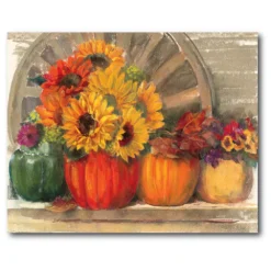 Courtside Market Autumn Still Life Canvas Wall Art