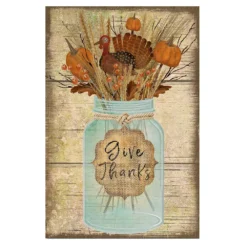 Courtside Market Give Thanks Jar Canvas Wall Art