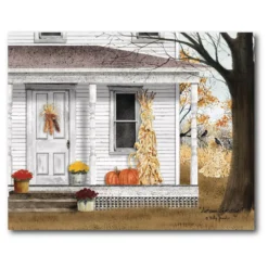 Courtside Market Autumn Porch Canvas Wall Art