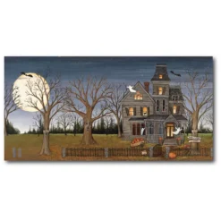 Courtside Market Haunted House Canvas Wall Art