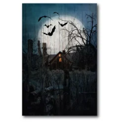 Courtside Market Spooky House Canvas Wall Art