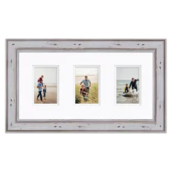 COURTSIDE MARKET Rustic 3-Opening Collage Frame