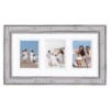 COURTSIDE MARKET Rustic Large White 3-Opening Collage Frame -Home Decor Discount Store 4898779