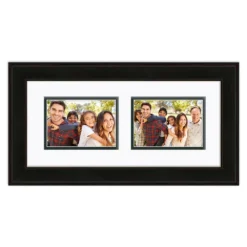 COURTSIDE MARKET Gardenia Black 2-Opening 5" X 7" Frame
