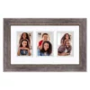 COURTSIDE MARKET 4" X 6" Gray 3-Opening Collage Frame -Home Decor Discount Store 4899158