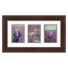 COURTSIDE MARKET Metro Chestnut Finish 5" X 7" 3-Opening Collage Frame 2 COURTSIDE MARKET Metro Chestnut Finish 5" X 7" 3-Opening Collage Frame -Home Decor Discount Store 4899173