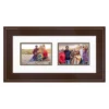 COURTSIDE MARKET Metro Chestnut Finish 2-Opening 5" X 7" Collage Frame -Home Decor Discount Store 4899177