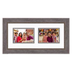 Courtside Market Carbon Driftwood Silver 8" X 18" Frame