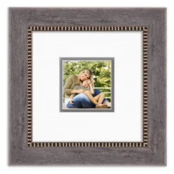 Courtside Market Carbon Driftwood Silver 8" X 8" Frame 1