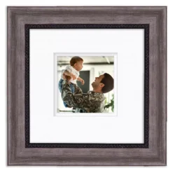 Courtside Market Carbon Gray Black 9" X 9" Frame