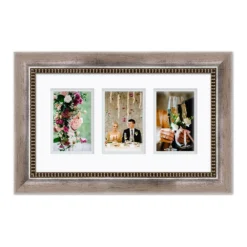 Courtside Market Tempo Silver 9" X 16" 3-Opening Frame