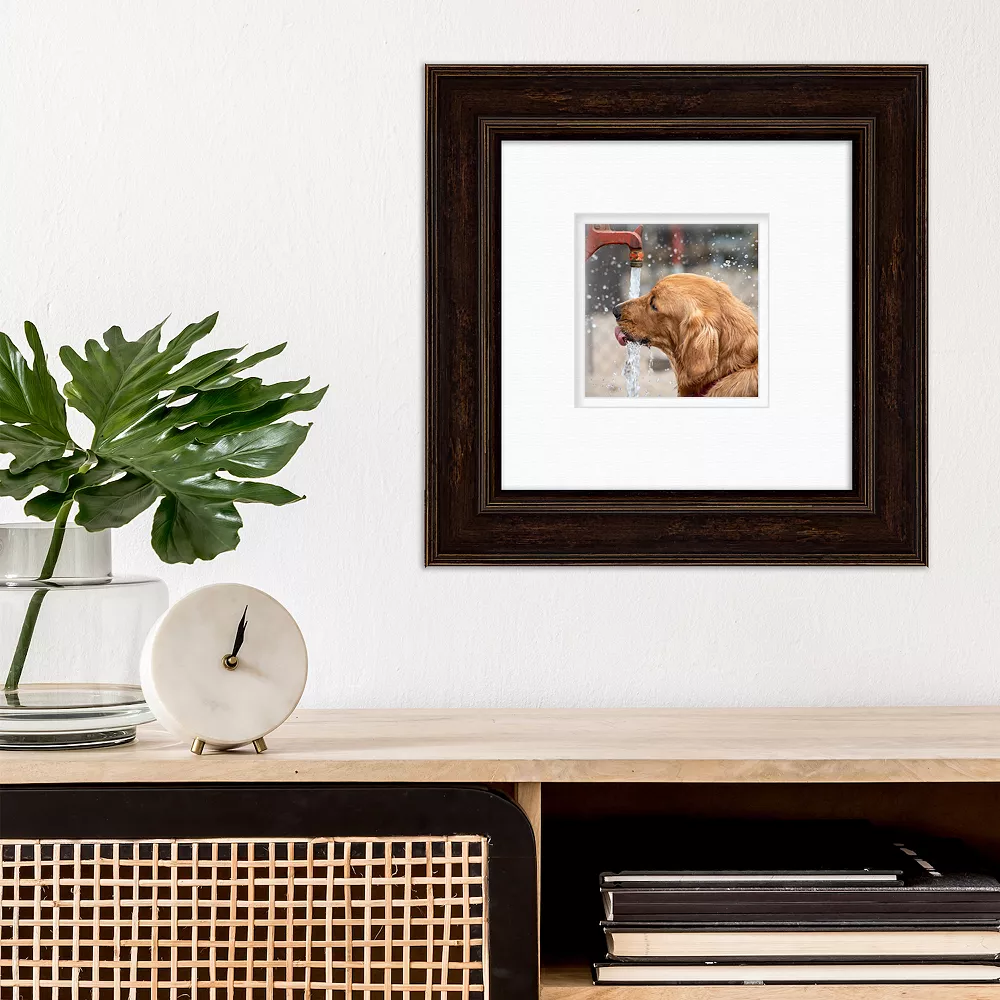 Courtside Market Industrial Rustic Roasted Nut 9" X 9" Frame 4 Courtside Market Industrial Rustic Roasted Nut 9" X 9" Frame - Image 2