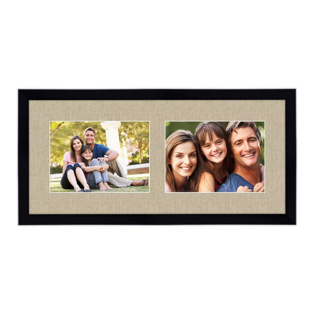 COURTSIDE MARKET Harvest Black 2-Opening 5" X 7" Collage Frame 3 COURTSIDE MARKET Harvest Black 2-Opening 5" X 7" Collage Frame