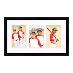 COURTSIDE MARKET Harvest Black 3-Opening 4" X 6" Collage Frame