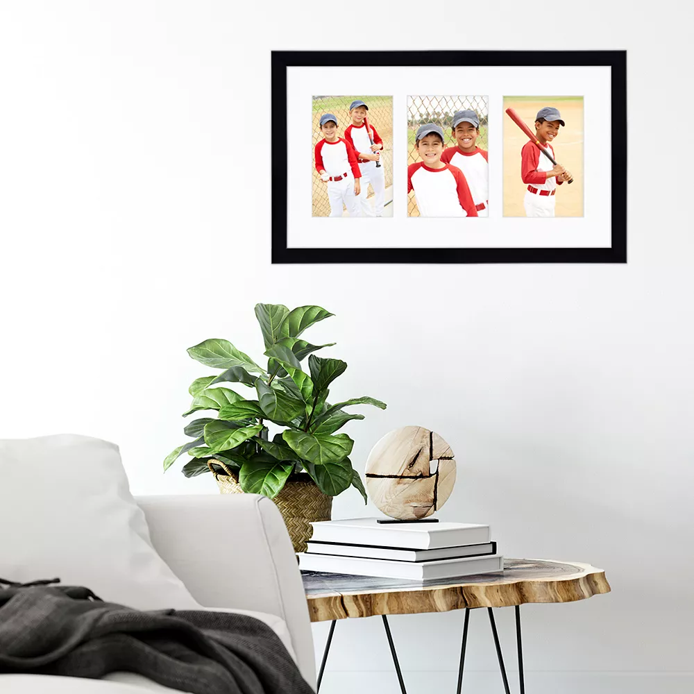 COURTSIDE MARKET Harvest Black 3-Opening 4" X 6" Collage Frame 4 COURTSIDE MARKET Harvest Black 3-Opening 4" X 6" Collage Frame - Image 2