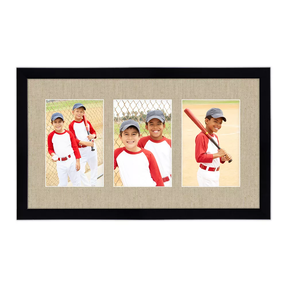 COURTSIDE MARKET Harvest Black 4" X 6" 3-Opening Collage Frame 3 COURTSIDE MARKET Harvest Black 4" X 6" 3-Opening Collage Frame