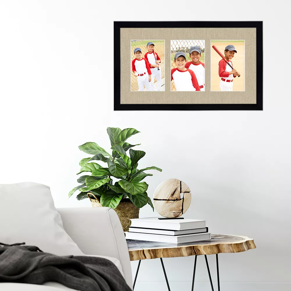 COURTSIDE MARKET Harvest Black 4" X 6" 3-Opening Collage Frame 4 COURTSIDE MARKET Harvest Black 4" X 6" 3-Opening Collage Frame - Image 2