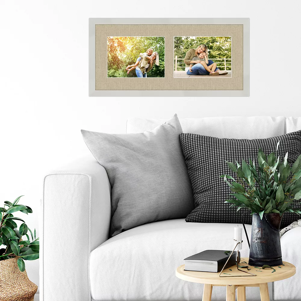 COURTSIDE MARKET Harvest White 2-Opening 5" X 7" Collage Frame 4 COURTSIDE MARKET Harvest White 2-Opening 5" X 7" Collage Frame - Image 2