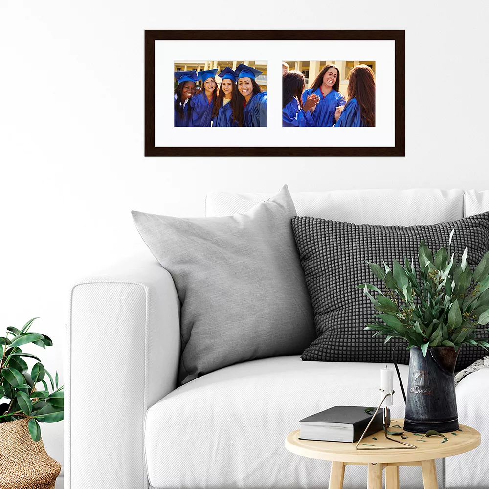 COURTSIDE MARKET Harvest Chestnut Finish 5" X 7" 2-Opening Collage Frame 4 COURTSIDE MARKET Harvest Chestnut Finish 5" X 7" 2-Opening Collage Frame - Image 2