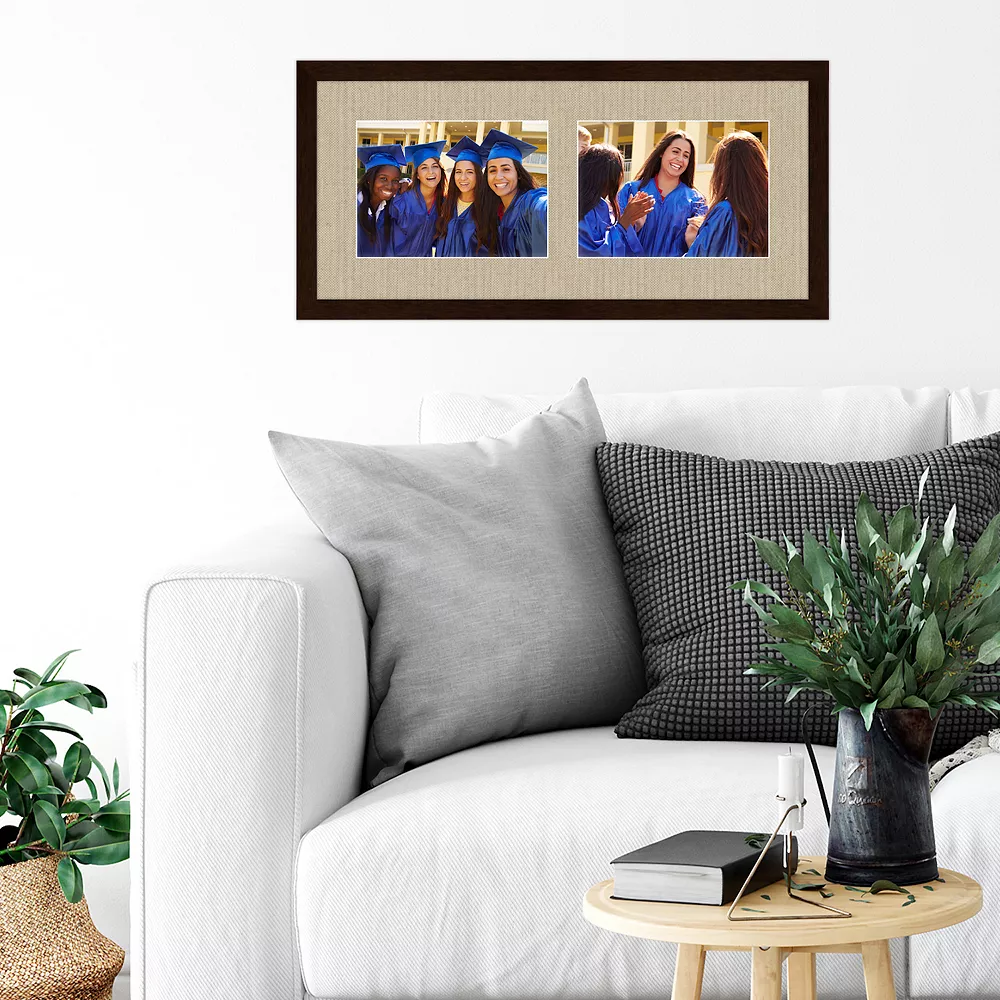 COURTSIDE MARKET Harvest Chestnut Finish 2-Opening 5" X 7" Collage Frame 4 COURTSIDE MARKET Harvest Chestnut Finish 2-Opening 5" X 7" Collage Frame - Image 2