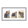 COURTSIDE MARKET Harvest Gray 5" X 7" 3-Opening Collage Frame -Home Decor Discount Store 4913478