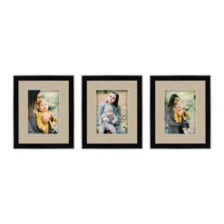 COURTSIDE MARKET Harvest Black 8" X 10" 3-Opening Collage Frame