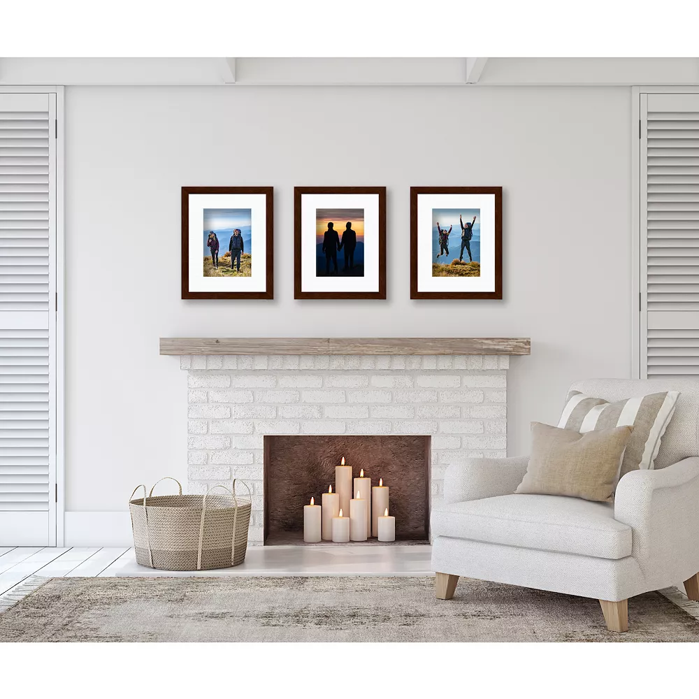 COURTSIDE MARKET Harvest Walnut Finish 8" X 10" Frame 3-piece Set 4 COURTSIDE MARKET Harvest Walnut Finish 8" X 10" Frame 3-piece Set - Image 2