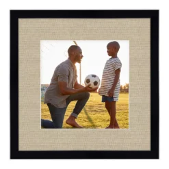 COURTSIDE MARKET Harvest Black Tan Mat 8" X 8" Frame