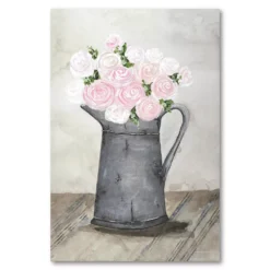 COURTSIDE MARKET Galvanized Pitcher Canvas Wall Art