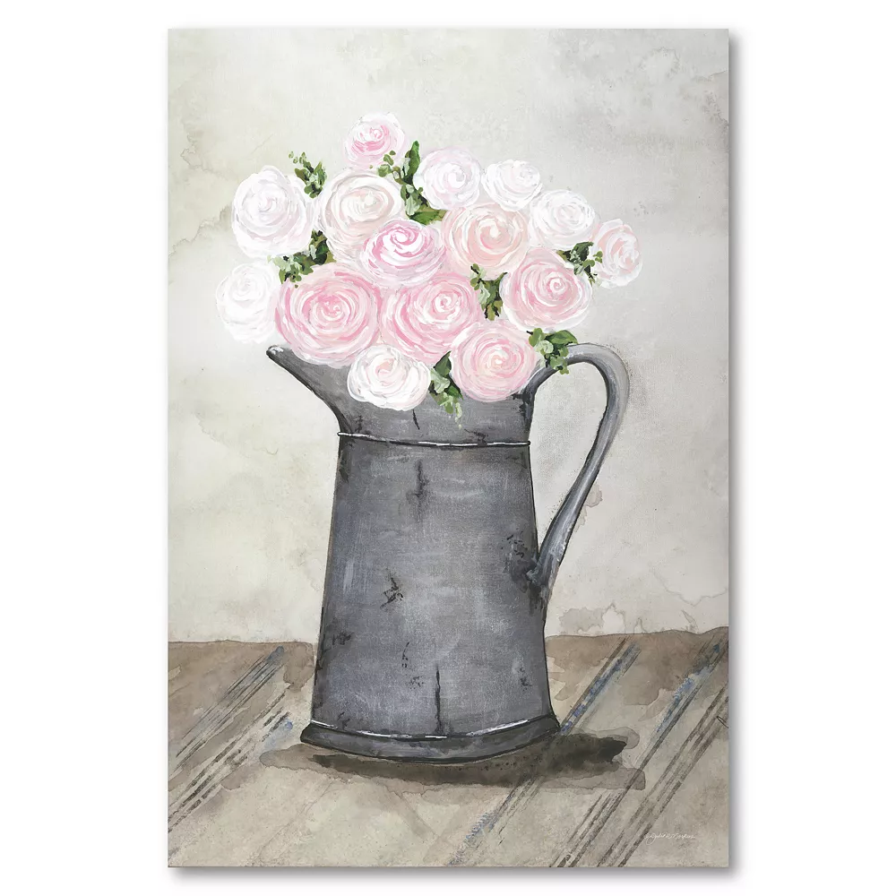 COURTSIDE MARKET Galvanized Pitcher Canvas Wall Art 3 COURTSIDE MARKET Galvanized Pitcher Canvas Wall Art